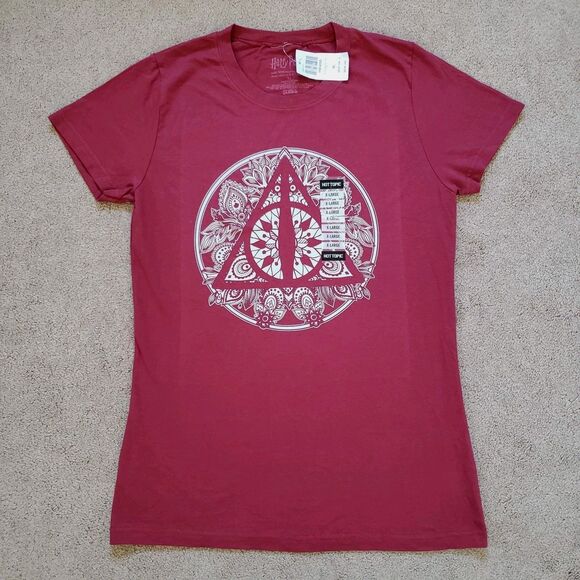 Harry Potter Seven Times Six The Deathly Hallows Women's Graphic T-Shirt XL - Picture 1 of 7